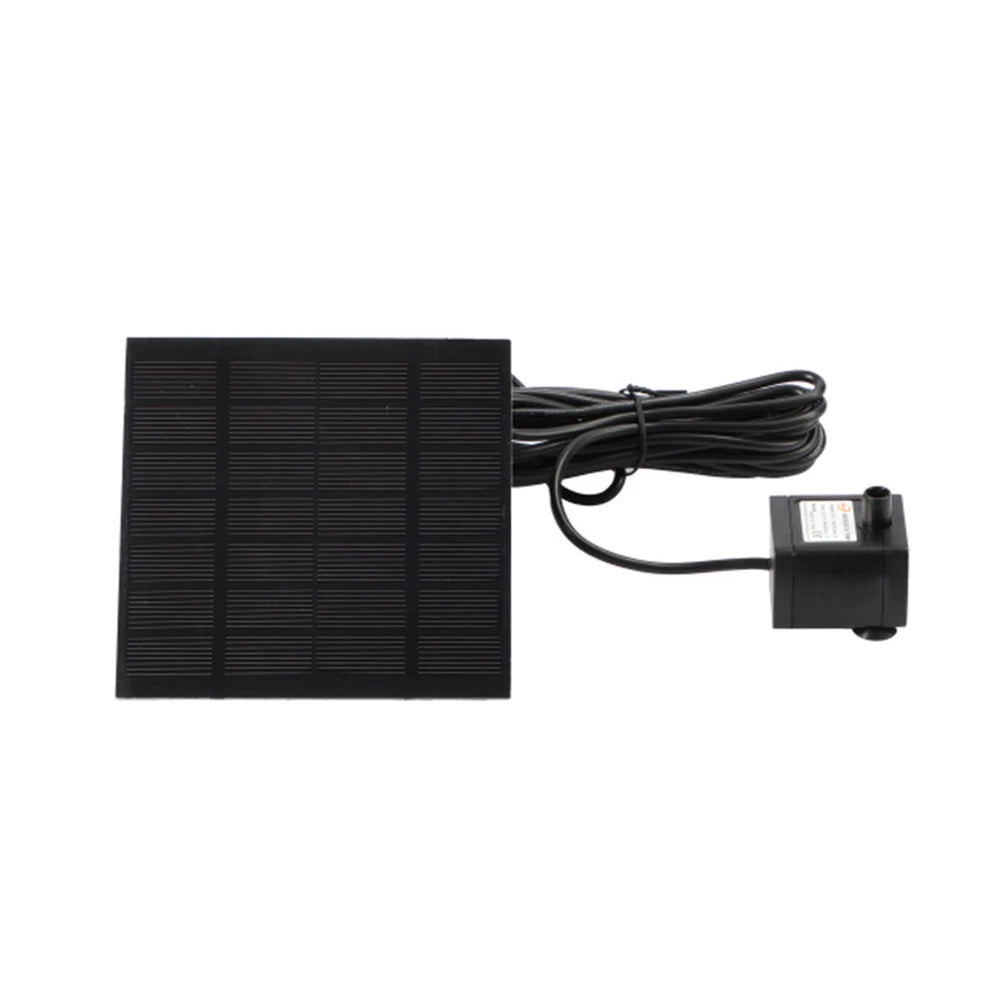 Solar Powered Fountain Pump Kit Nozzles for Bird Bath