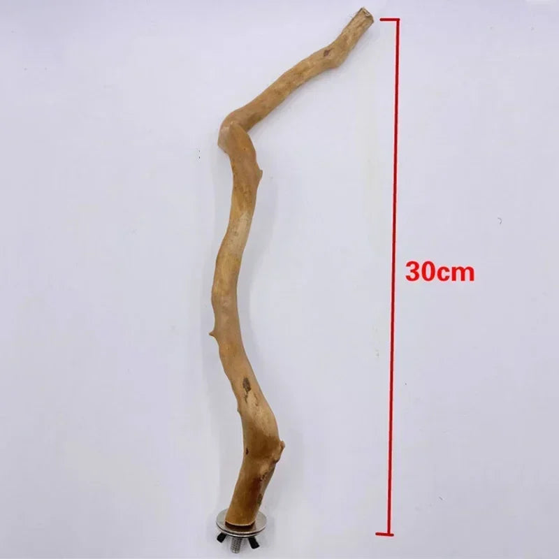Parrot Perch Bird Stand Wooden Tree Stick Parakeet Climbing Branches