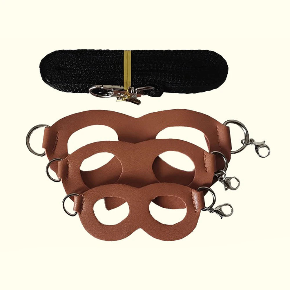 Small Animal Harness and Leash Set with Escape Proof Collar