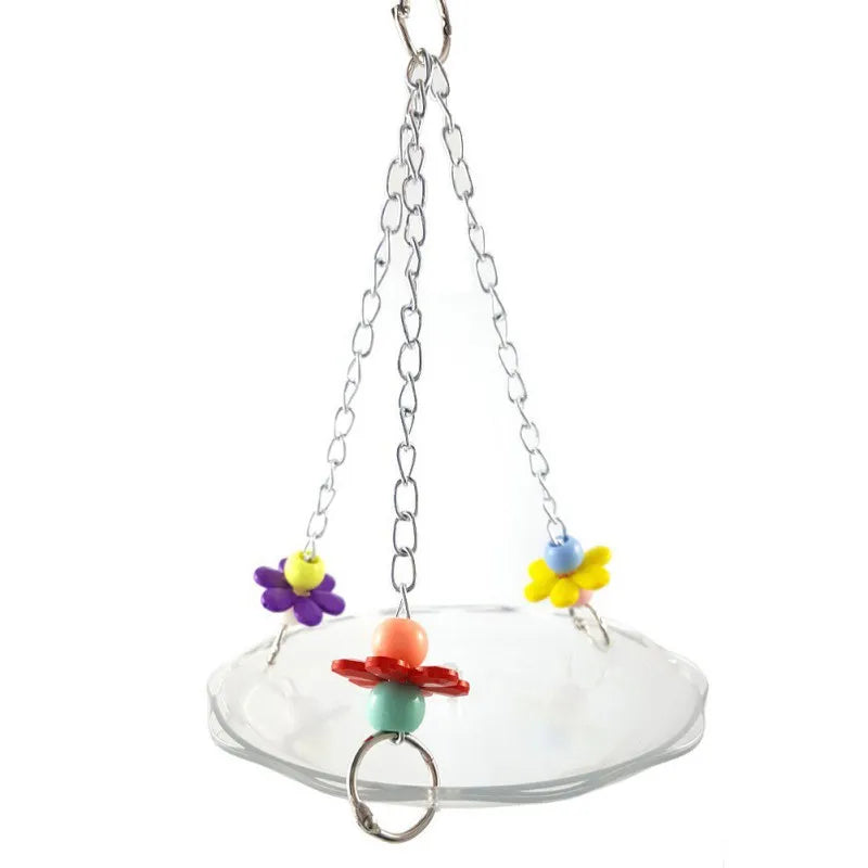 Wood Parrot Chewing Toy For Cage Hanging Swing Climb