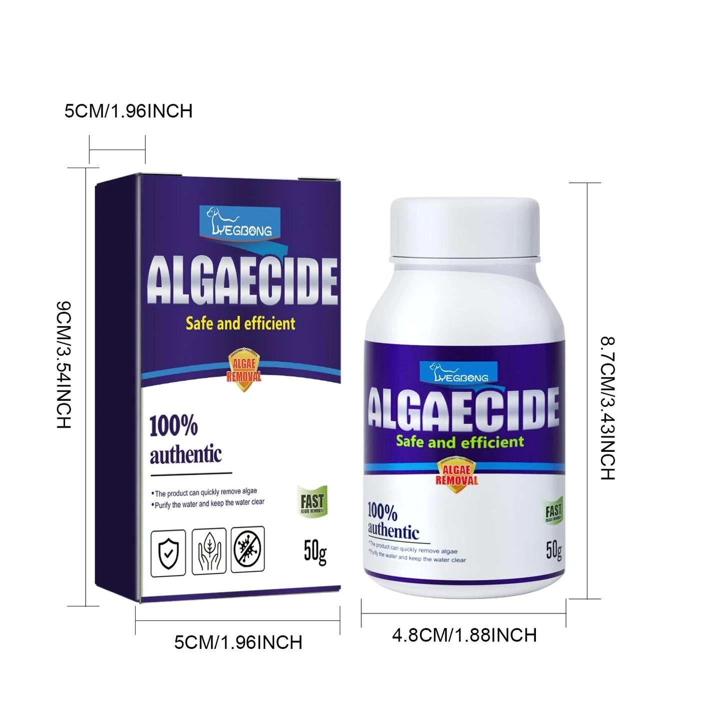 Aquarium Algae and Moss Remover Fast Acting for Clear Tanks