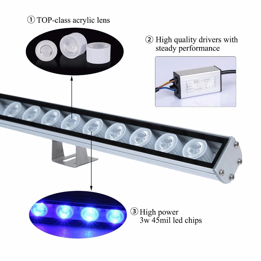 Populargrow Aquarium Light With 470nm Blue Spectrum LEDs Strip