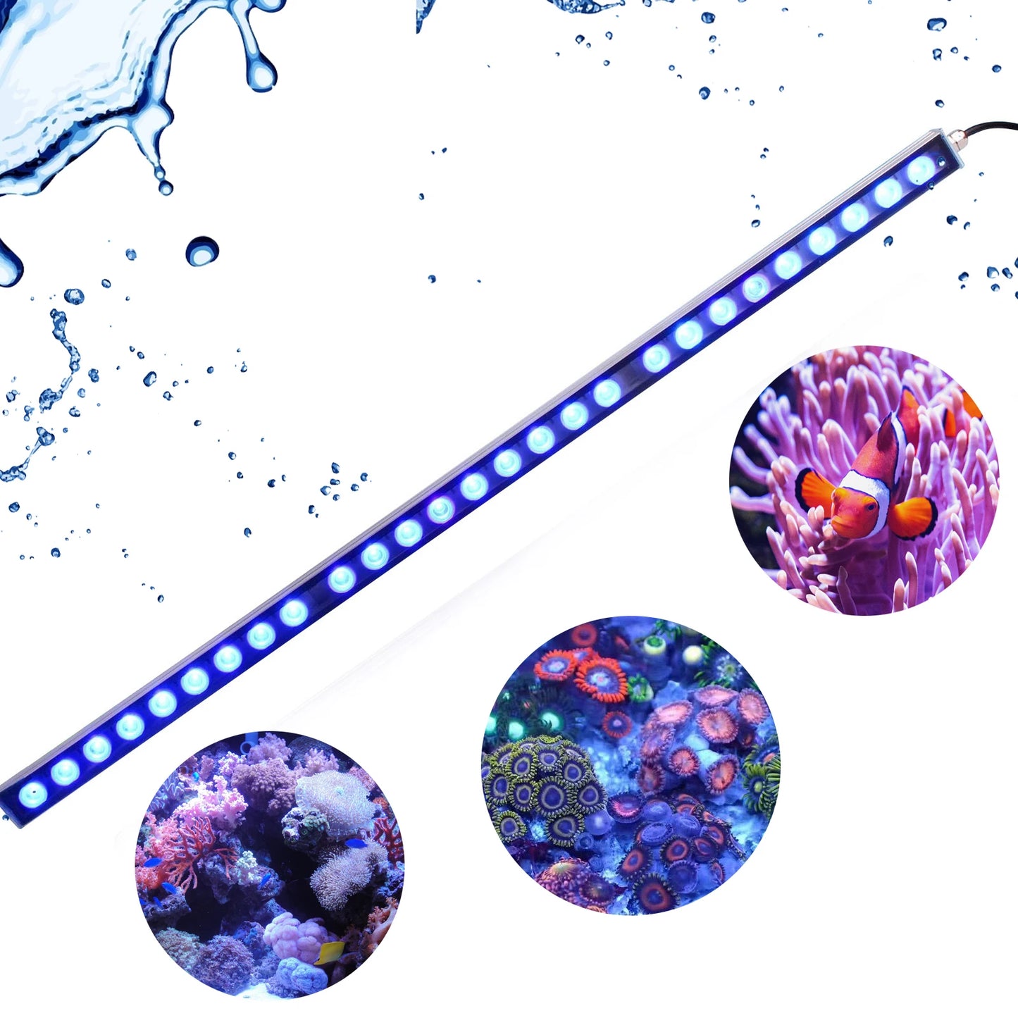 Populargrow Aquarium Light With 470nm Blue Spectrum LEDs Strip