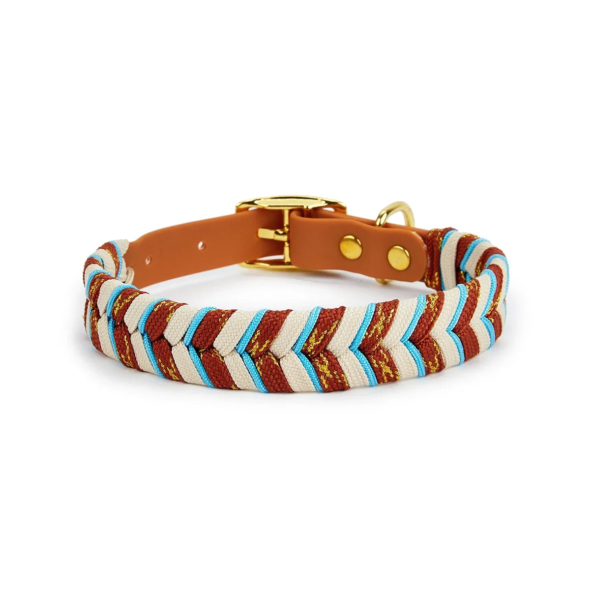 NONECN Dog Fashion Collar Handmade Striped Design For All Dogs