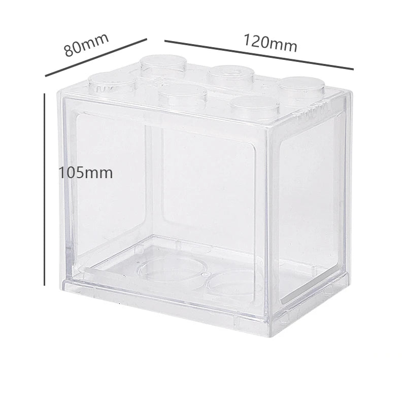 Building Blocks USB Mini Aquarium With LED Light For Desktop