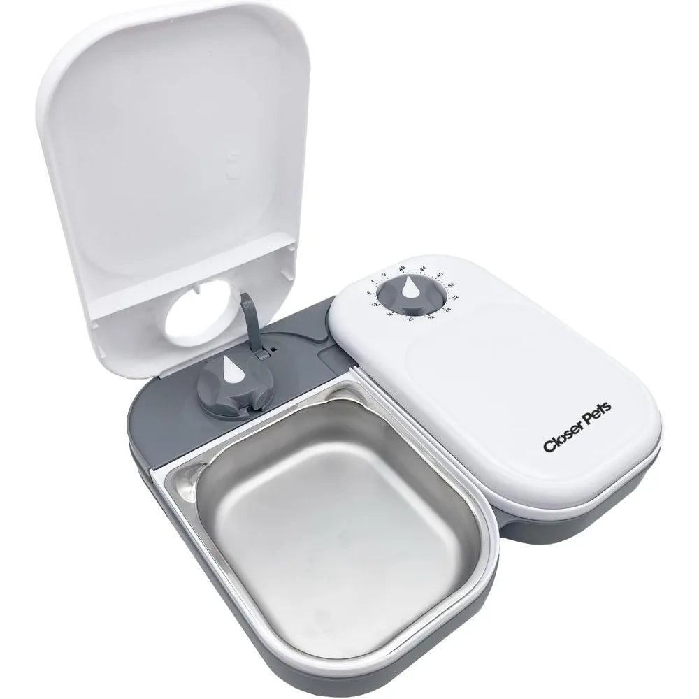 2-Meal Timer Automatic Pet Feeder For Cats And Small Dogs