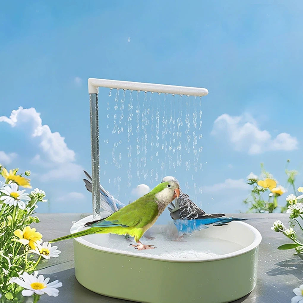 Parrot Bath Tub And Bird Shower Cleaning Station For Birds