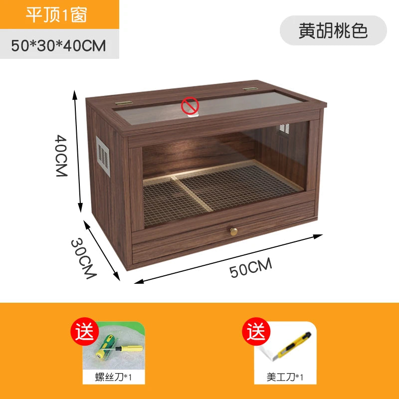 Grater Wood Breeding Box for Poultry and Small Pets