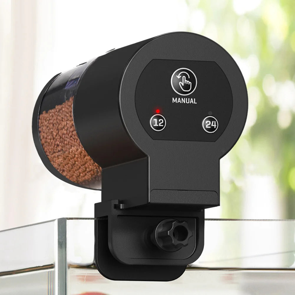 Automatic Fish Feeder With Large Capacity Timer Dispenser