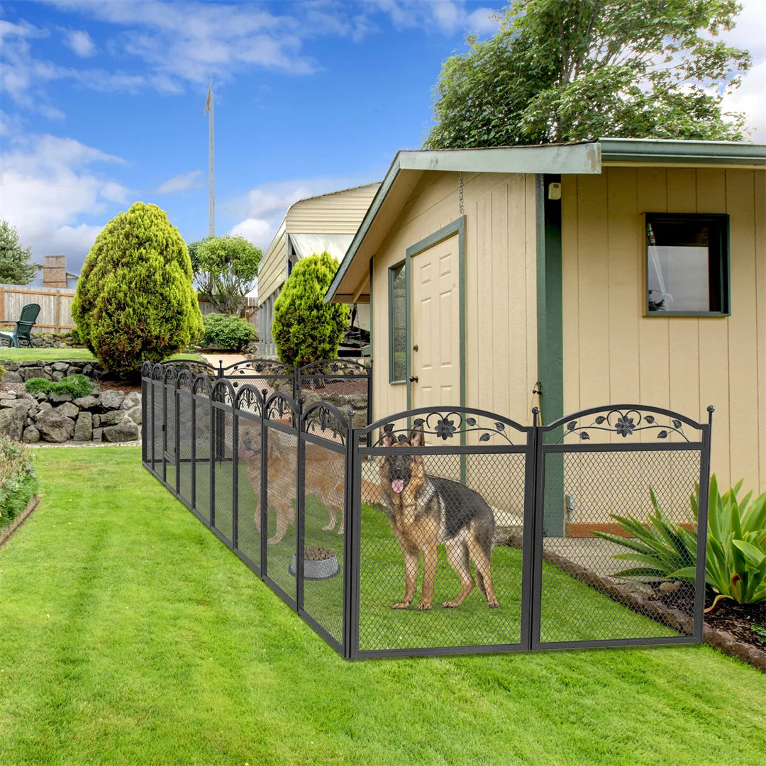 BINGOPAW Heavy Duty Dog Playpen With Waterproof Whelping Pad