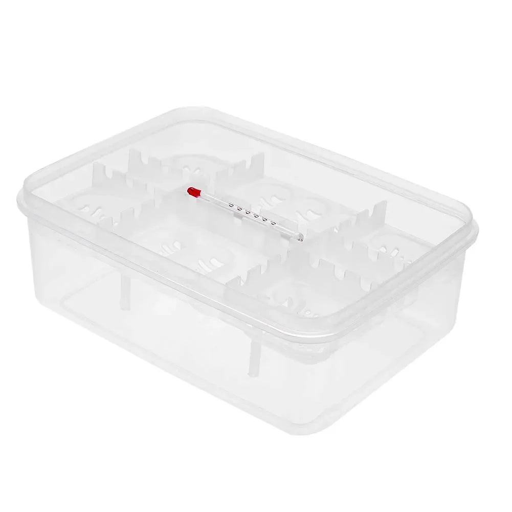 Shunmaii 16 Grids Reptile Egg Incubator Tray Hatcher Plastic Box