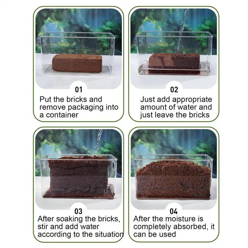 Coco Coir Substrate For Reptiles Snake Geckos Tortoises Frogs