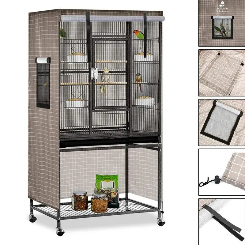 Parrot Cage Cover Shade Blackout Good Night For Bird Cages