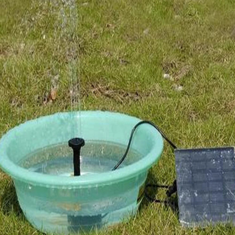 HOSPO Solar Fountain Pond Pump Kit With Nozzles Bird Bath