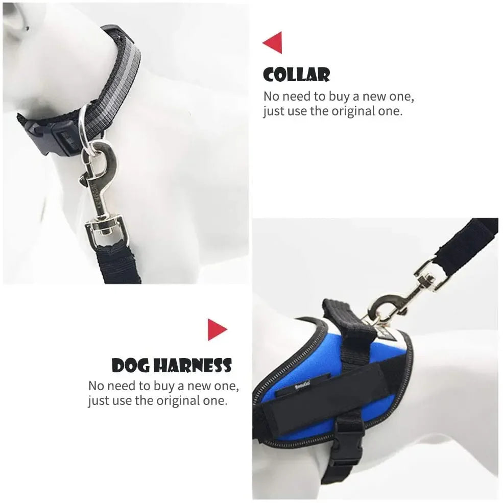YOUSECN Adjustable Pet Car Seat Belt Harness Dogs And Cats