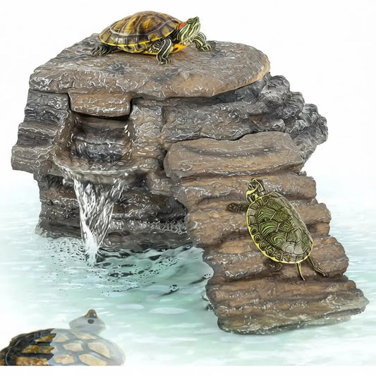 120GPH Turtle Tank Filter With Basking Platform And Detachable Bridge