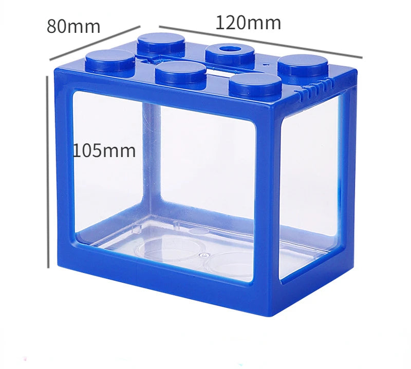 Building Blocks USB Mini Aquarium With LED Light For Desktop