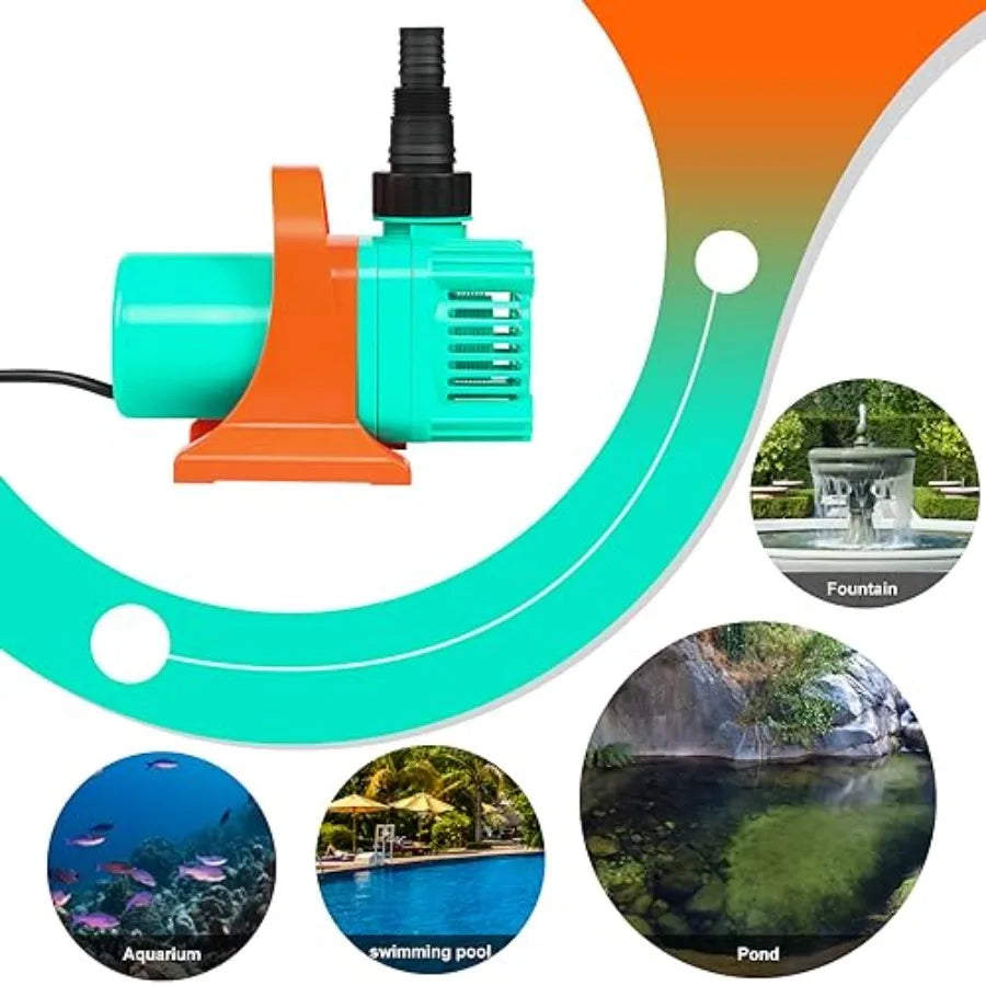 SHXI Pond Pump 2200GPH Waterfall Filter For Koi Pond