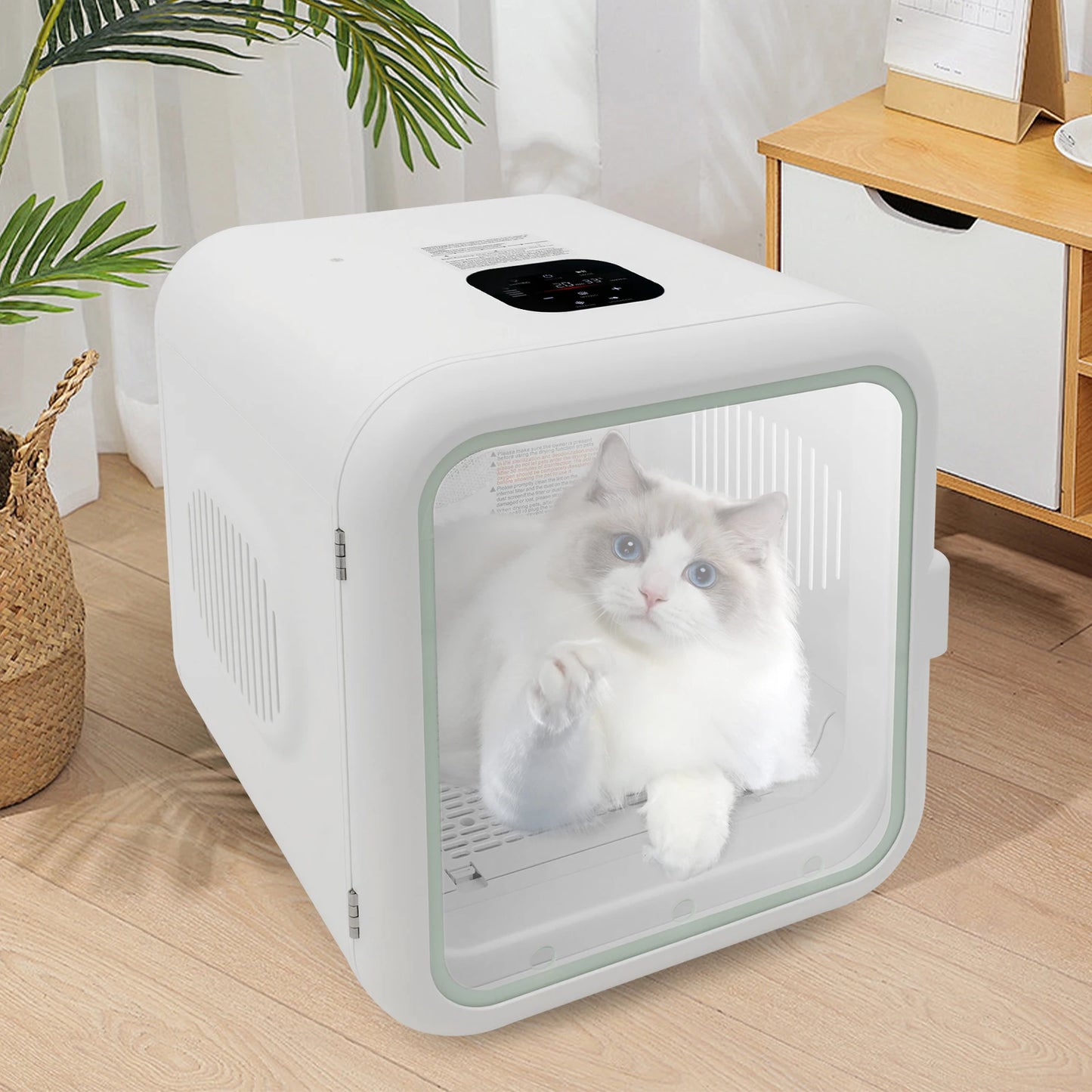 Portable Cat And Dog Dryer Box 110V 800W Adjustable Temperature