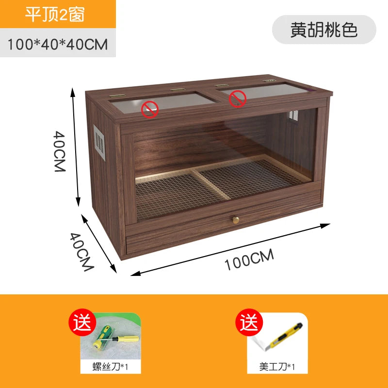 Grater Wood Breeding Box for Poultry and Small Pets