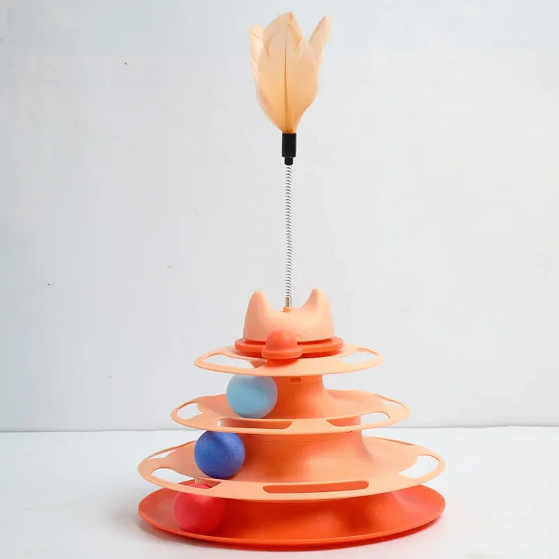 Funny Cat Toy Triple Play Disc Ball Set for PetLovers