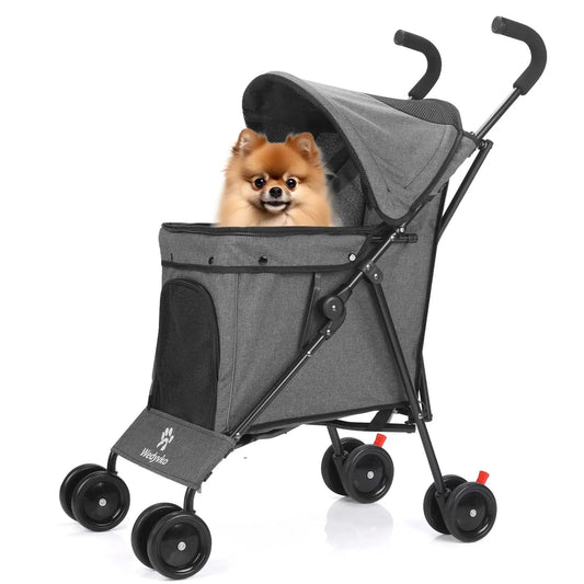 Travel Dog Stroller for Small Dogs and Cats 33 Lbs