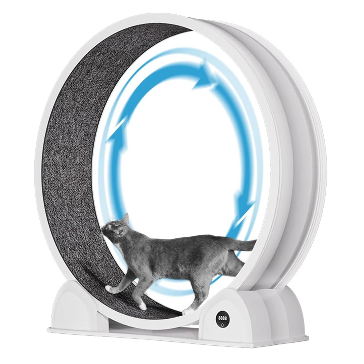 HiMIS Cat Exercise Wheel Indoor Cats Pedometer Quiet Treadmill