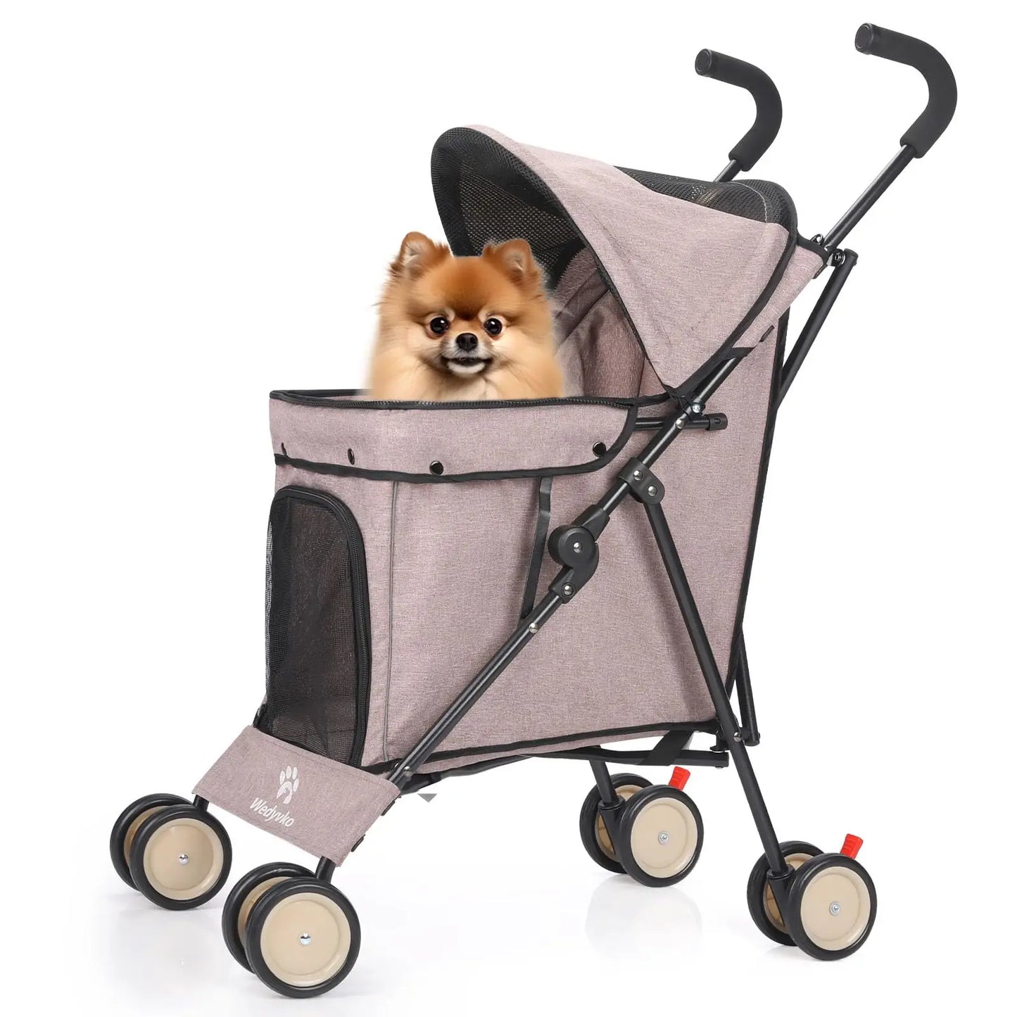 Travel Dog Stroller for Small Dogs and Cats 33 Lbs