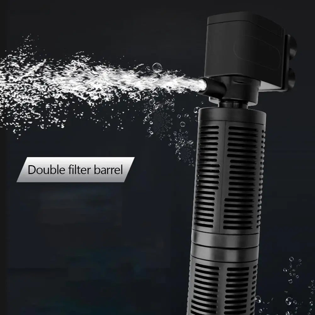 APWIKOGER 3 In 1 Aquarium Filter Silent Submersible Water Purifier