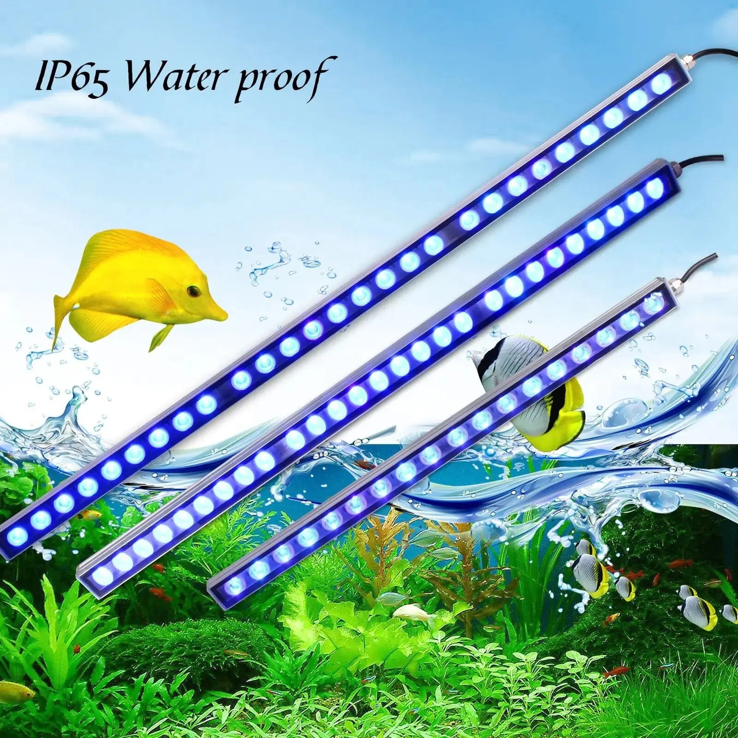 Populargrow Aquarium Light With 470nm Blue Spectrum LEDs Strip