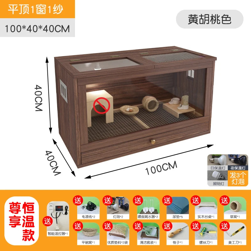 Grater Wood Breeding Box for Poultry and Small Pets