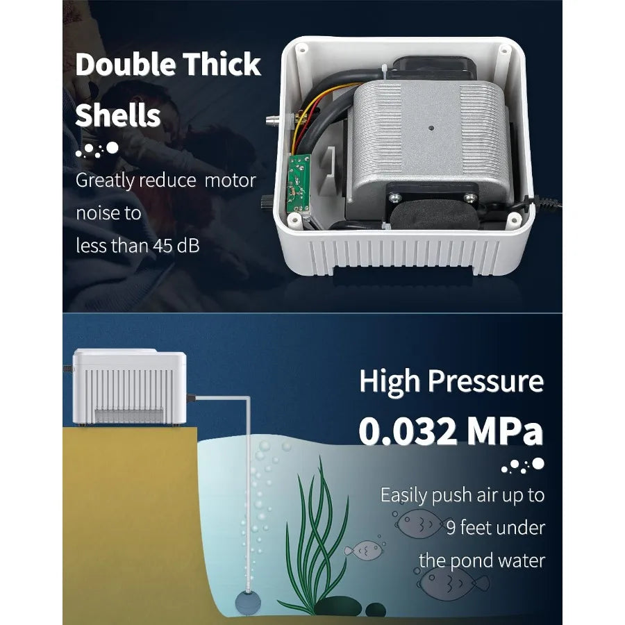 SHXIM Pond Air Pump Outdoor Oxygen Pump For Koi Ponds
