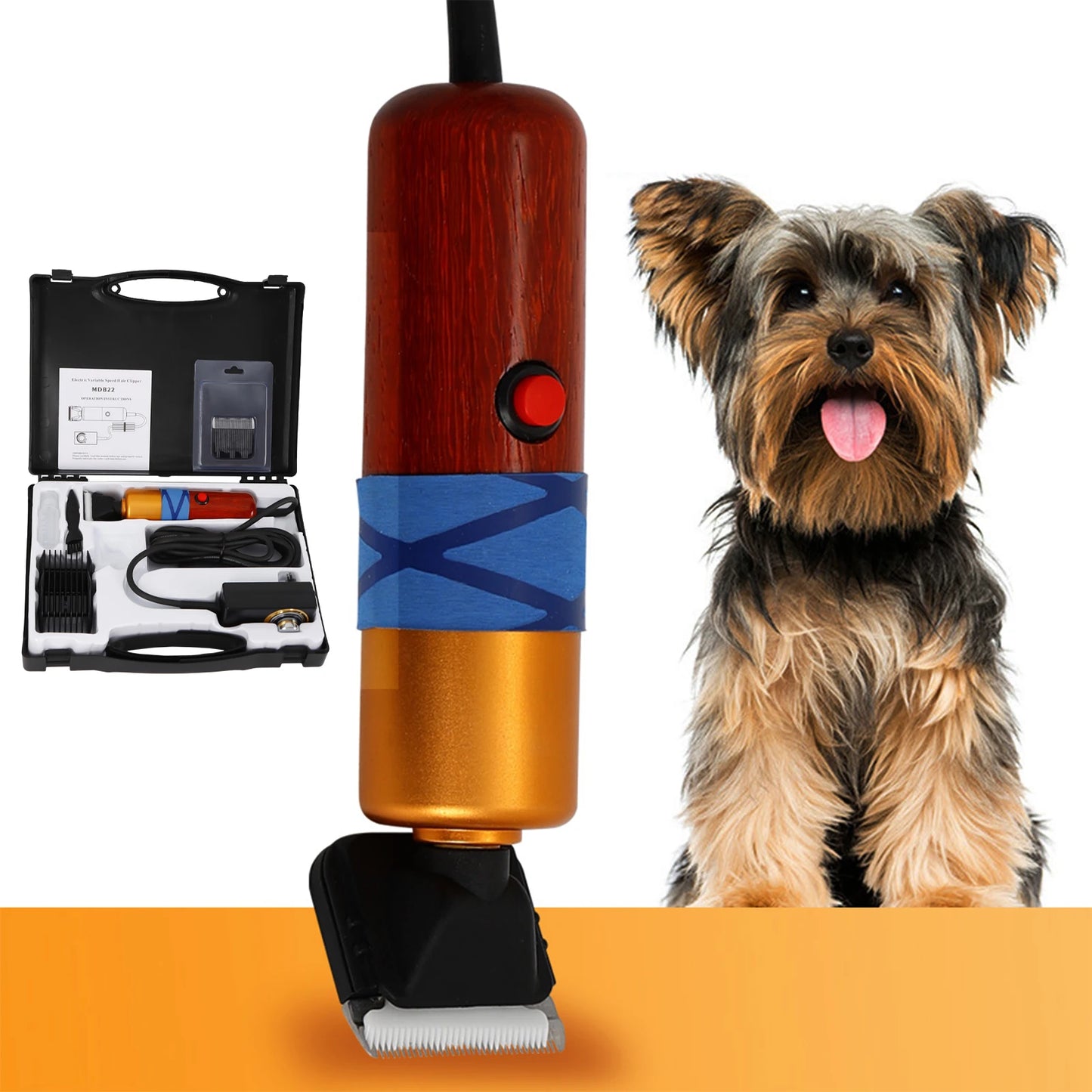Pet Hair Clipper Low Noise High Efficiency Variable Speed