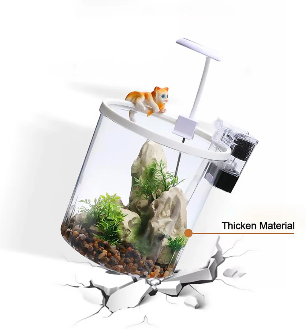 TWISTER.CK Fish Tank With Circulation Oxygenation And LED Lighting