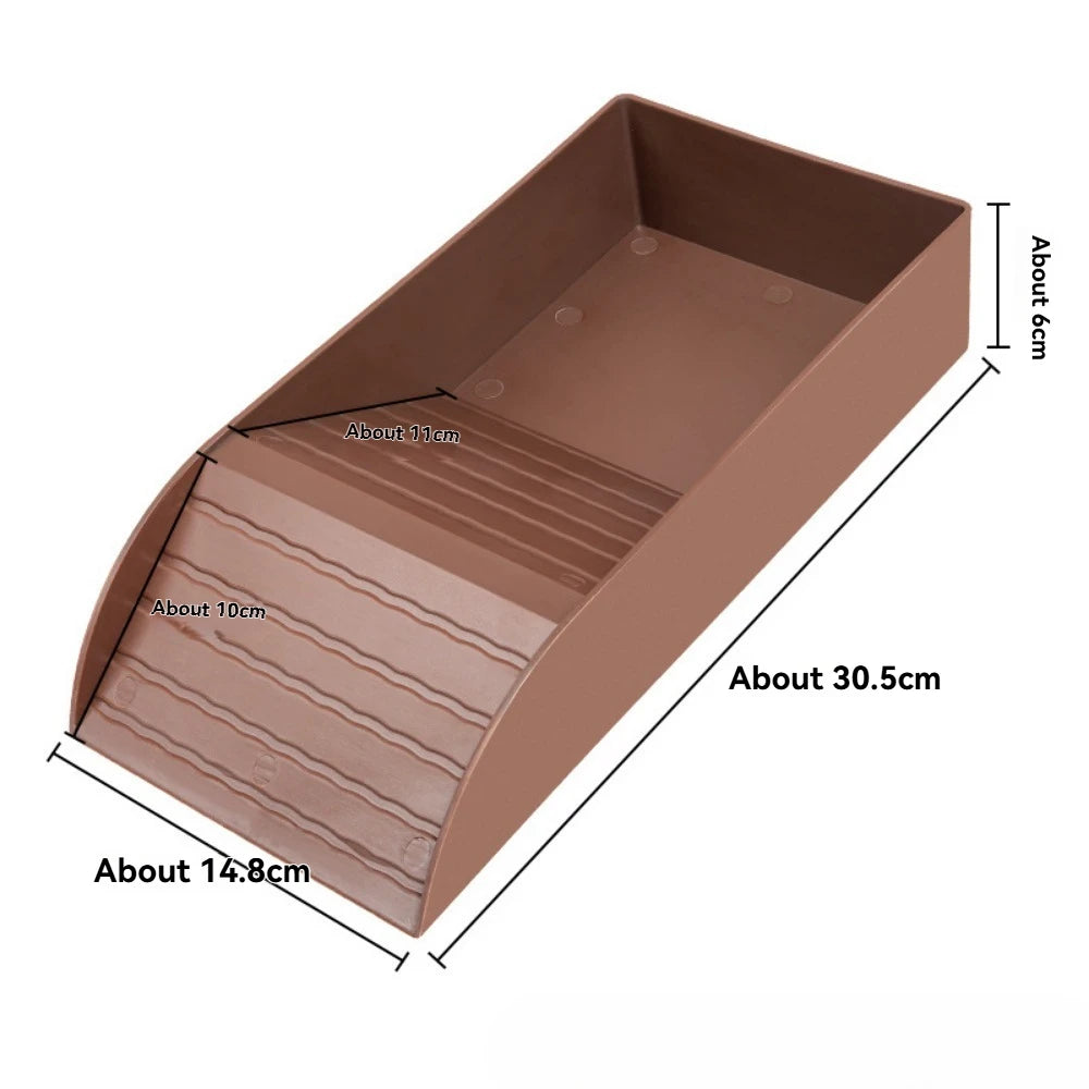 Turtle Bathing Pool Feeding Dish Reptile Water Bowl Habitat Accessory