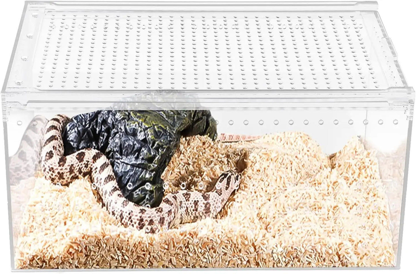 Magnetic Acrylic Reptile Enclosure Breeding Box Terrarium