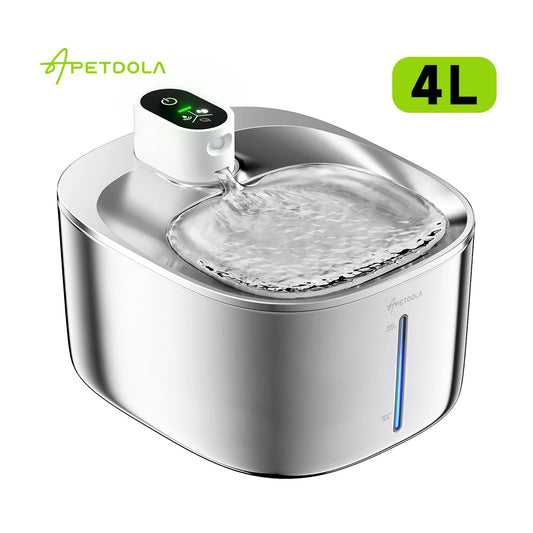APETDOLA Wireless Cat Water Fountain Auto Sensor Dispenser