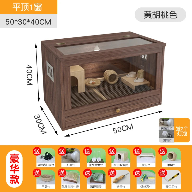 Grater Wood Breeding Box for Poultry and Small Pets