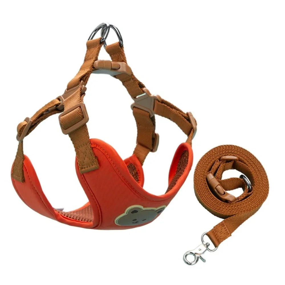 Pet Harness Leash For Small Medium Dogs And Cats Adjustable