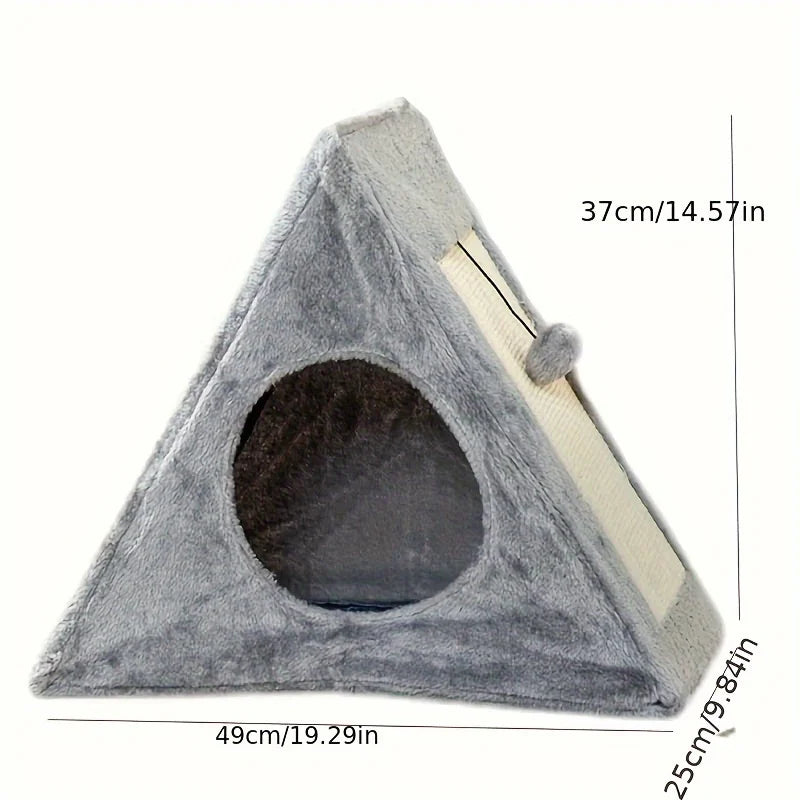 NONECN Cat Bed With Toy Ball And Sisal Scratching Board