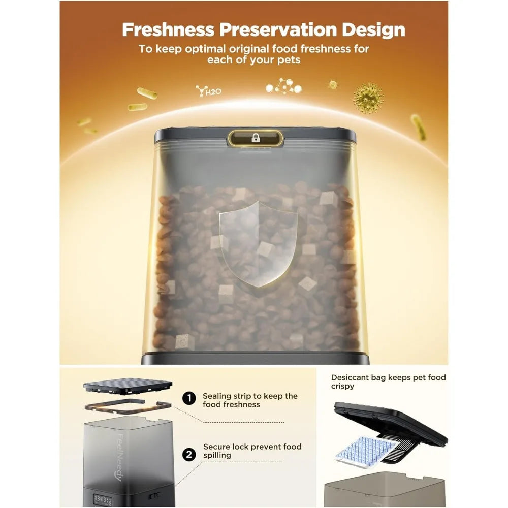 Automatic Pet Feeder With Timer And Voice Recorder