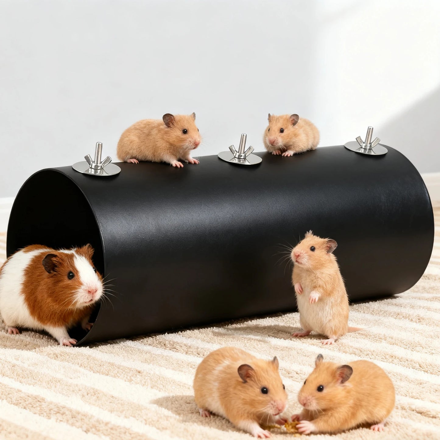 Hanging Cooling Tunnel Toys For Rabbits And Pets Cage Hideout