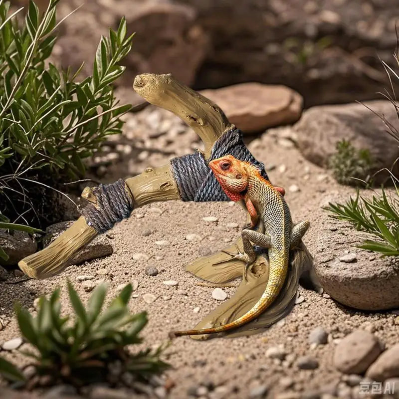 Snake Climbing Branch Resin Wood For Reptile Terrarium Decor