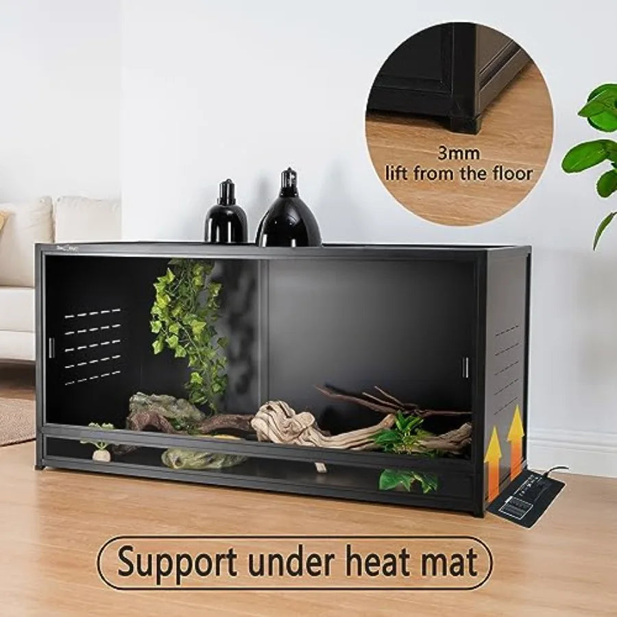 XMSJ Reptile Terrarium With Sliding Doors And Lock