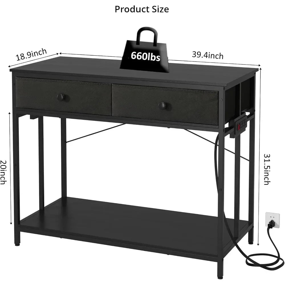 XMSJ Customizable Aquarium Stand Power Outlet Cabinet Storage