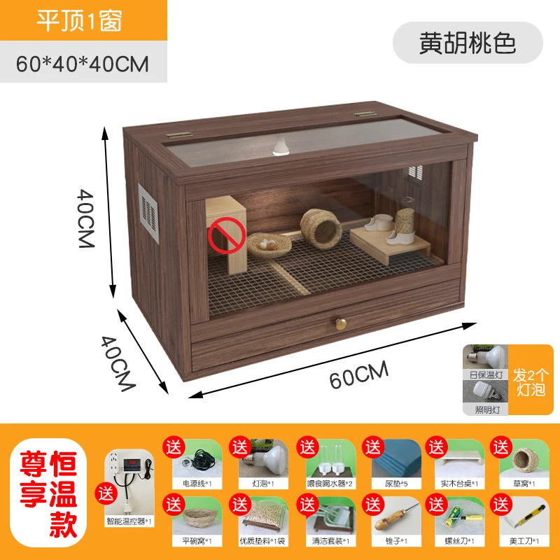 Grater Wood Breeding Box for Poultry and Small Pets