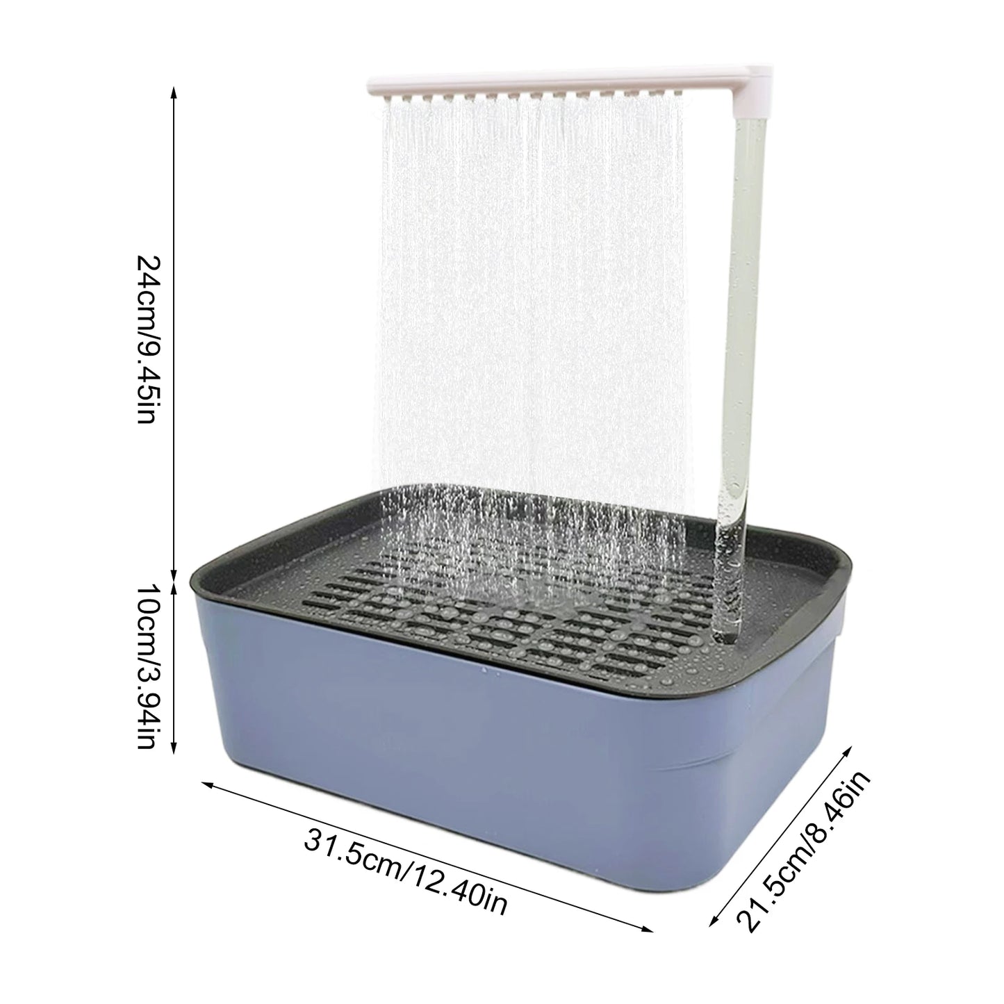 Parrot Automatic Bathtub Bird Bath With Circulating Water System