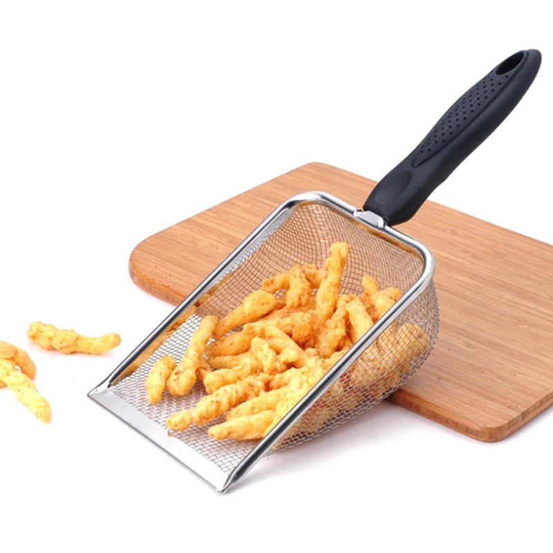 Stainless Steel Pet Feces Shovel With Mesh Screen For Terrariums