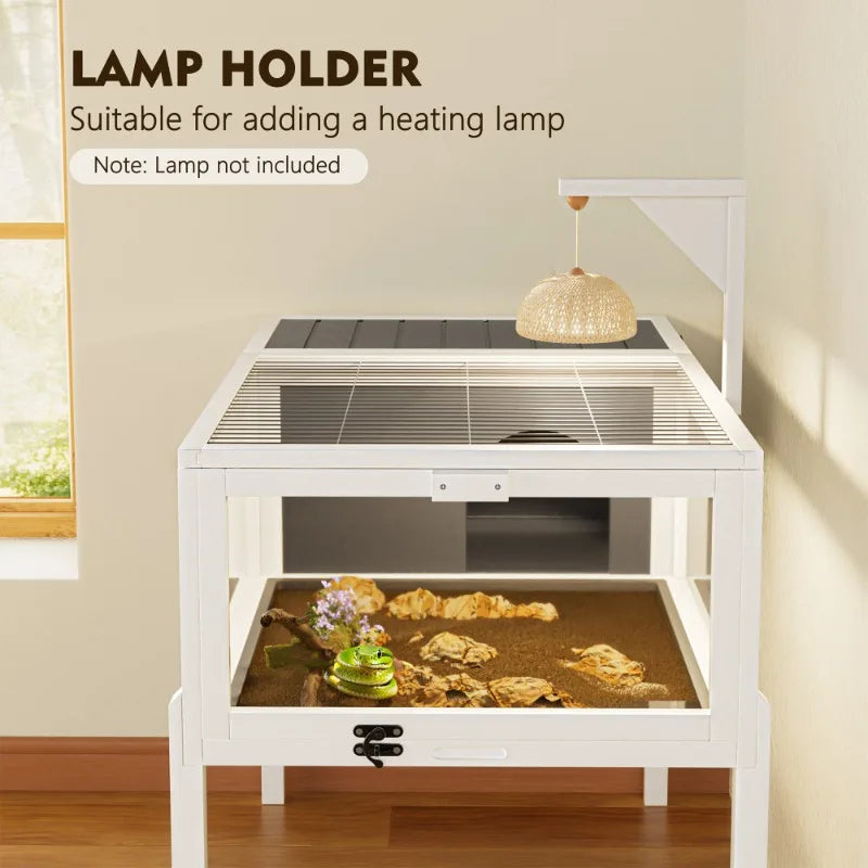 Multi Functional Reptile Habitat Turtle House Indoor Outdoor Clean