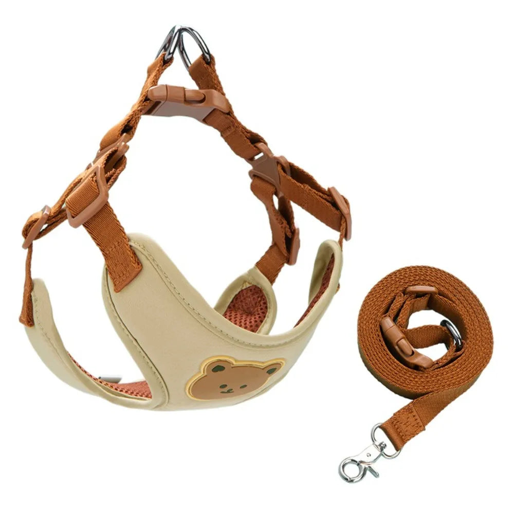 Pet Harness Leash For Small Medium Dogs And Cats Adjustable